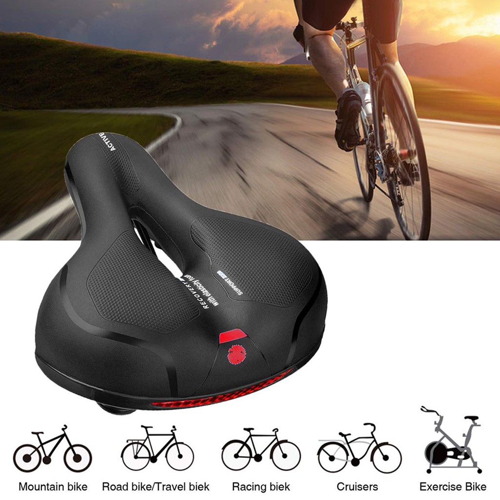 wide memory foam bike seat