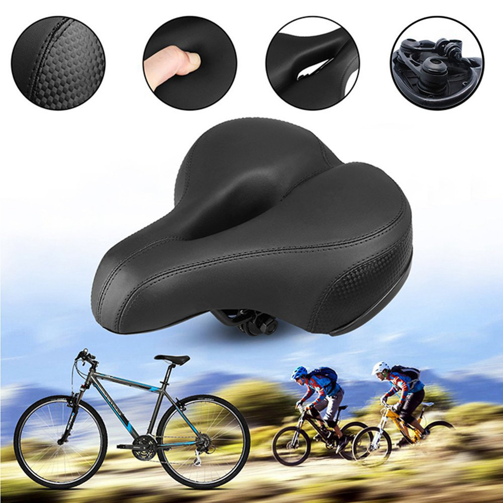 wide cruiser bike seat