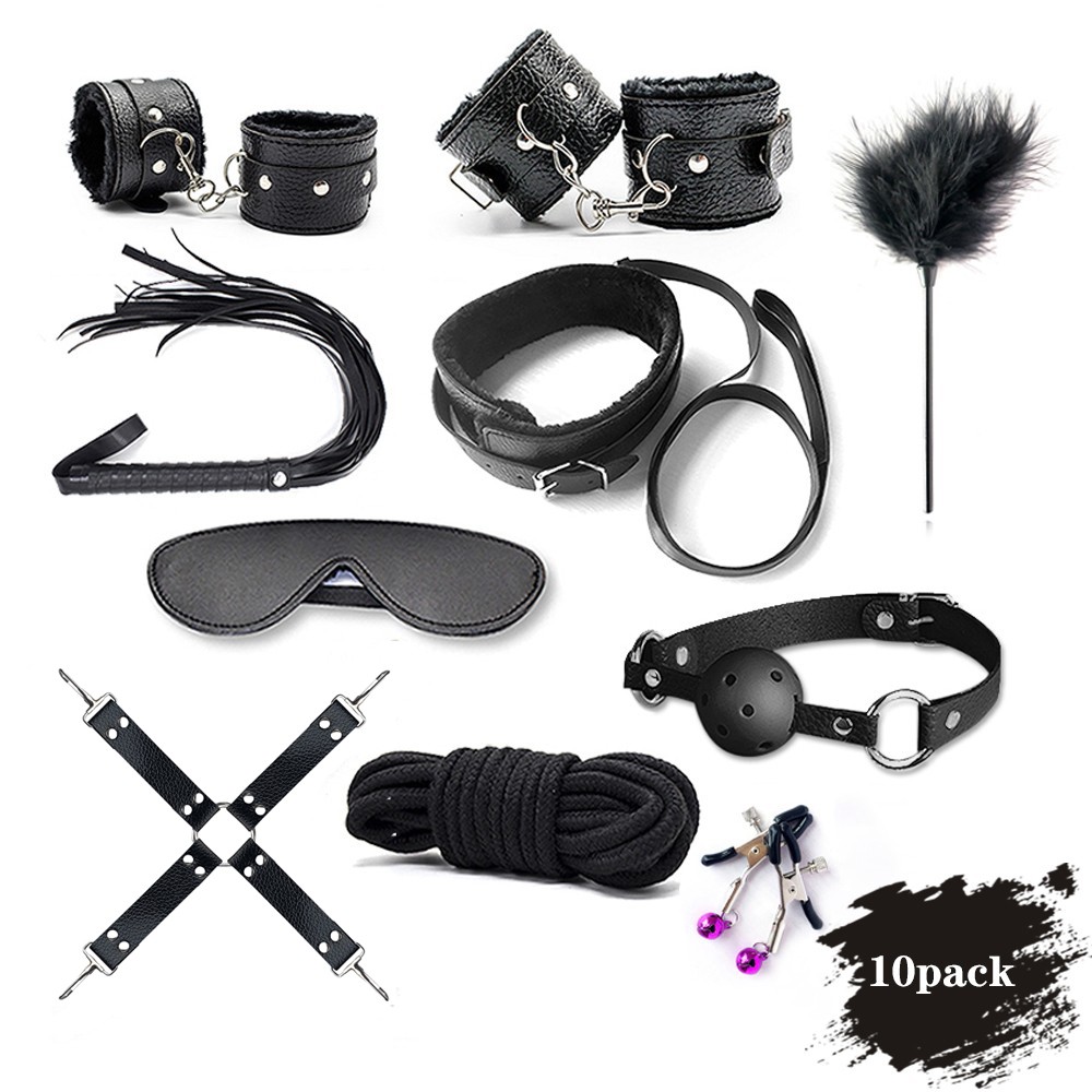 Sexy 10pcs Bdsm Toys Leather Bondage Sets Restraint Kits Sex Things For Couples Cjdropshipping 1638